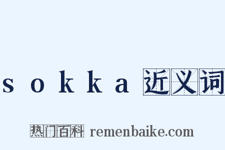 sokka近义词是什么意思的图片